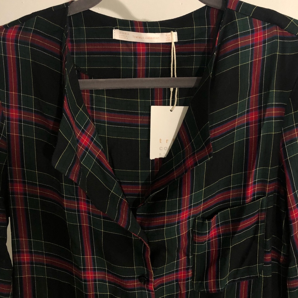 Zara plaid dress